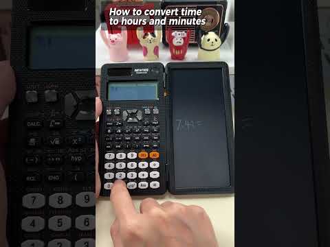 How to convert time to hours and minutes in NEWYES Scientific Calculator es991 #scientificcalculator