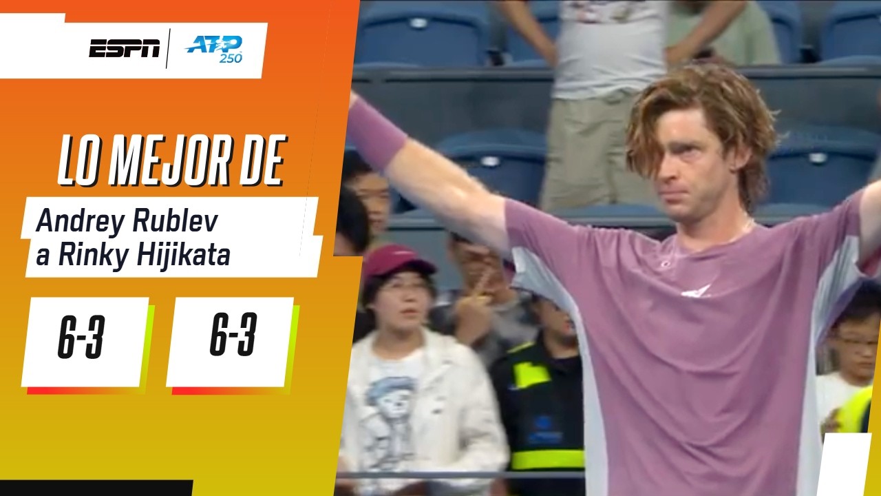 RUBLEV NO CEDIÓ QUIEBRES Y DERROTÓ A HIJIKATA PARA AVANZAR EN EL ATP 250 DE HANGZHOU | RESUMEN