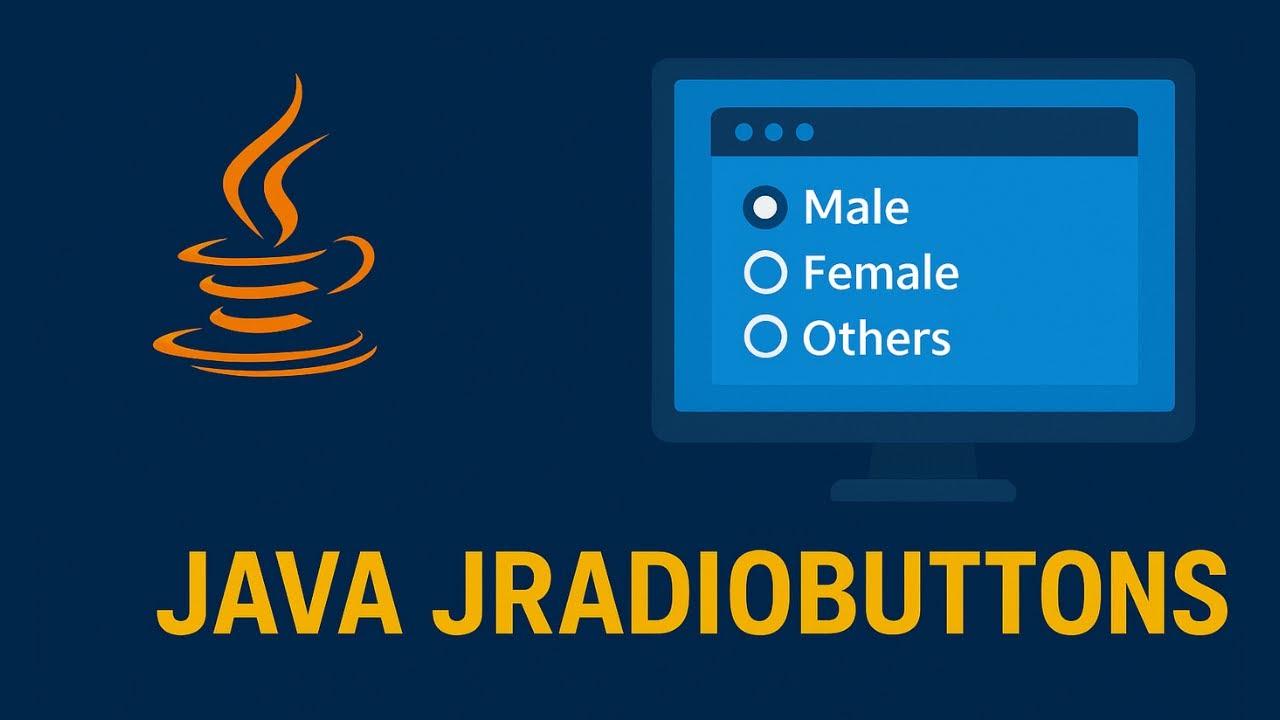 Java GUI: How to Use JRadioButton in Java Swing | #6