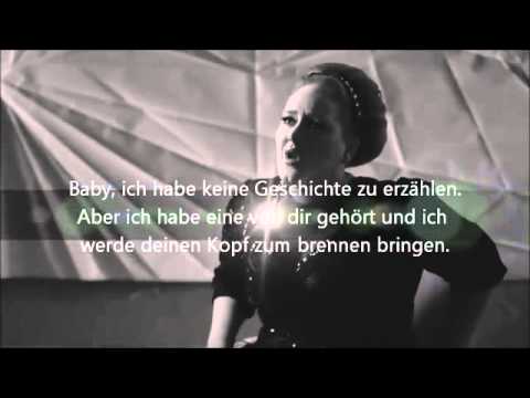 Adele Rolling in the deep + deutsche Übersetzung Musik Video