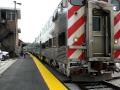 Metra Rock Island Line Pulls Into Blue Island