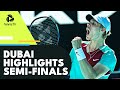 Hurkacz vs Rublev; Vesely vs Shapovlov Thriller | Dubai 2022 Semi-Final Highlights