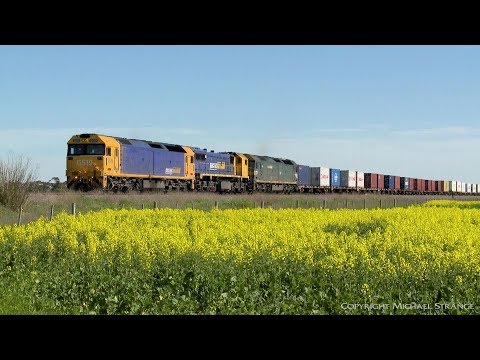 7902V Mildura to Melbourne Containers - PoathTV Australian Trains & Railways