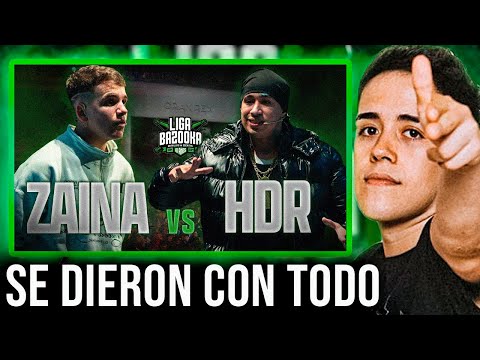 GAZIR REACCIONA A ZAINA VS HDR #ligabazooka