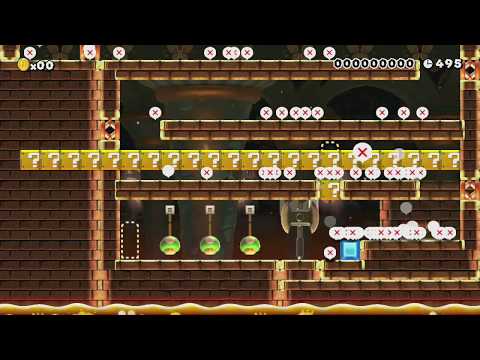 落下　&　ラン　　【P扉=すんごいヨ♪】 ♥♥♡♡♡()/ by まま - SUPER MARIO MAKER - NO COMMENTARY 1bi