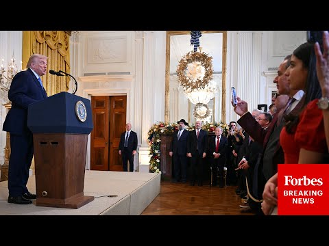 Video | BREAKING NEWS: President Trump Holds A Hanukkah Event At The White House