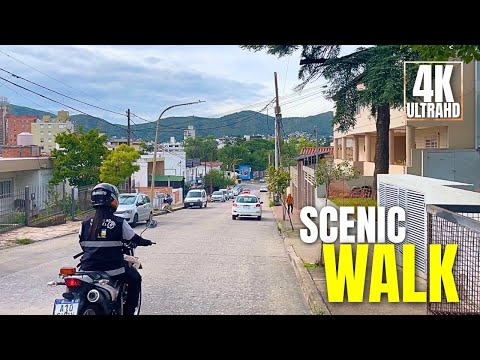 [4K] BEAUTIFUL Walk in Córdoba 🇦🇷 | Scenic Villa Carlos Paz Walking Tour