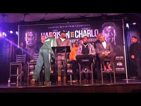 TONY HARRISON TRIGGERS SECURITY TO RISE UP AS HE TELLS JERMELL CHARLO, I’M READY TO FIGHT RIGHT NOW