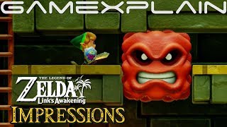 Bombing Dodongos & Pegasus Boots-ing in NEW Zelda: Link's Awakening Gameplay (Switch DIRECT FEED)