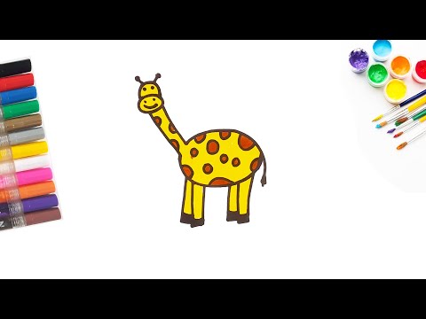 how to draw Giraffe.,🦒|| giraffe for kids.|| drawing.|| easy drawing.|| step by step.||🦒