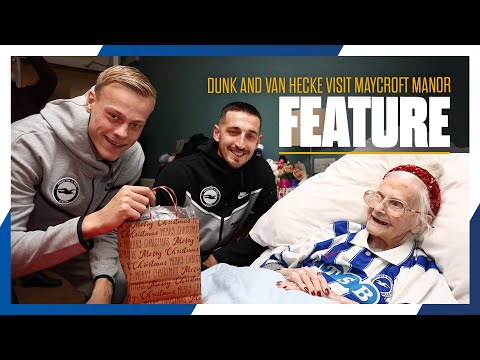Van Hecke and Dunk Make Christmas Visit To Local Care Home 🎁