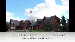 preview picture of video 'Luxury Log Cabin in Michigan - Trophy Class Real Estate'