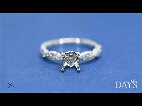 Daydream Diamond Engagement Ring Twist Setting in 14kt White Gold (1/4ct tw)