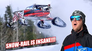 Jumping Our 700hp Sand Rail on Tracks!!! (Snow-Rail Actually Works!)