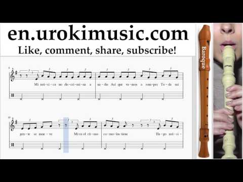 How to Play Recorder (B.) J. Balvin, Willy William - Mi Gente Tabs Part#2 um-i352