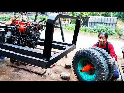 Part 7: Installing dual front wheels on a tricycle | A non-stop workday