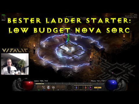 Low Budget Nova Sorc: Der beste Ladder Start Build für D2R?