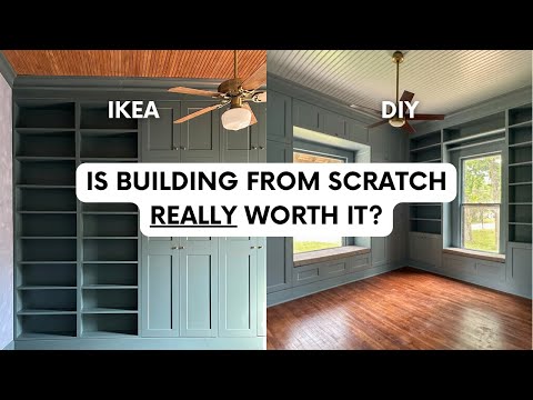 IKEA vs DIY Bookcases... Which Is Better? | Renee Renovates