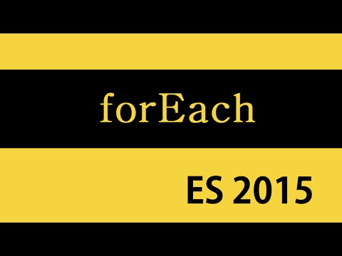 ES6 and Typescript Tutorial 34 forEach