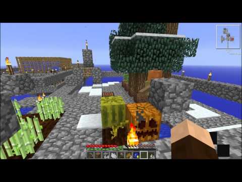 Minecraft Feed the Beast Skyblock ep 6 Fountain and Squids