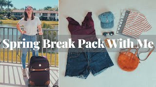 PACK WITH ME | What to Pack for Spring Break in Florida | Kathryn Mary