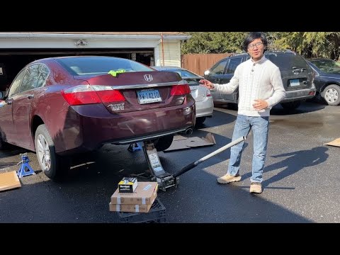 Can You Jack Car On Rear Tow Hook To Lift Both Rear Wheels To Replace Brake Pads Rotor Honda Accord