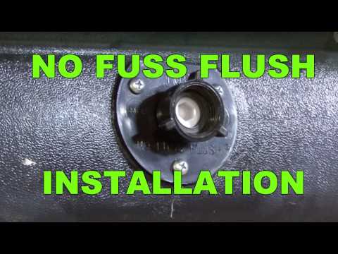 RV Holding Tank Flush Installation