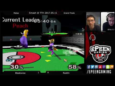 Smash @ TTH - Bladewise (Peach) Vs. Rustin (Peach) (Grand Finals) - Melee