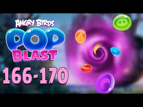 Angry Birds Pop Blast Gameplay Pt 33: Levels 166-170 - A Spiral of Bubbles