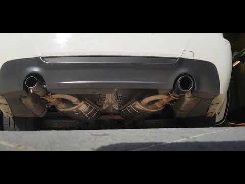 bmw e92 335i with cheap version of valvetronic remote valve mufflers.