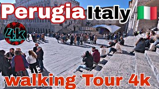 🇮🇹 Perugia Italy 🇮🇹 Walking Tour 4k 60 fps UHD the beautiful city Perugia Italy🇮