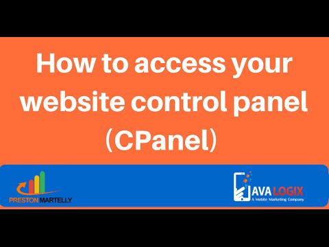 How to access your website control panel (cpanel)