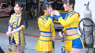 【わかなさん/さかいゆりやさん/叶園ちささん OHLINSLADY】SuperTaikyu  ピットウォークの模様  最終戦  2024.11.17