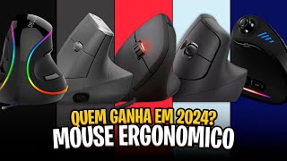 Qual MOUSE ERGONÔMICO comprar em 2024? 5 Melhores Mouses Verticais ✅