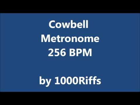 Cowbell Metronome 256 BPM - Beats Per Minute