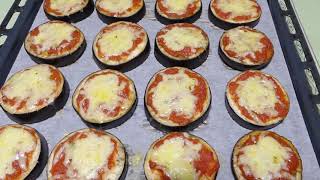 PIZZETTE DI MELANZANE AL FORNO | RICETTA VELOCE FACILE E SFIZIOSO #6