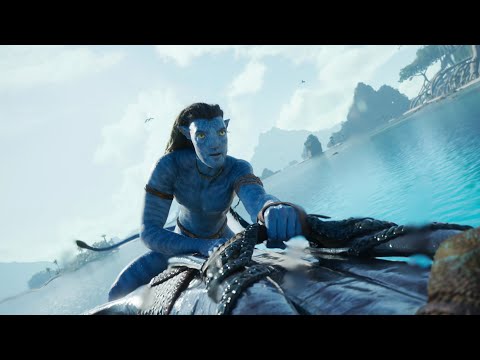The Sully Family learns to ride Scene (4K IMAX) | AVATAR: THE WAY OF WATER