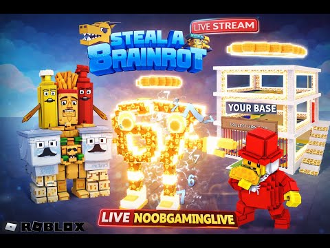 STEAL A BRAINROT PVP OR DUEL LIVE STREAM NOOBGAMINGLIVE  #noobgamingx #live # stream  (Portrait)