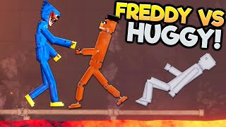 Huggy Wuggy FIGHTS Freddy Fazbear Ragdoll in People Playground!