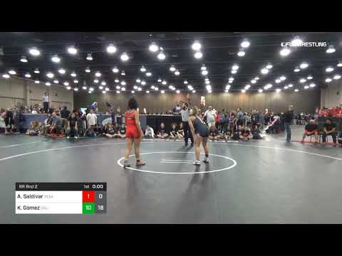 122 Lbs Rr Rnd 2 Alexis Saldivar Texas C Vs Katie Gomez California Blue