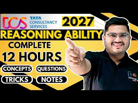 TCS Reasoning Ability Preparation One Shot | Reasoning Ability for TCS NQT & TCS Ignite Smart Hiring