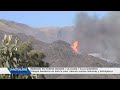 Incendio de magnitud originado en la zona del basural de Huerta Grande