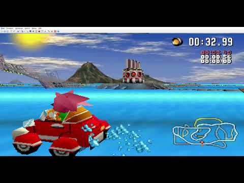 Sonic R Reactive Factory Reverse Fastest Lap OoB 1.36s