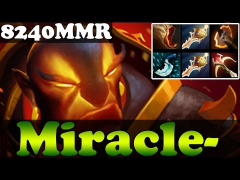 Dota 2 - Patch 6.86 : Miracle- 8240MMR Plays Ember Spirit with 2 Rapiers vol 12 - Ranked Gameplay