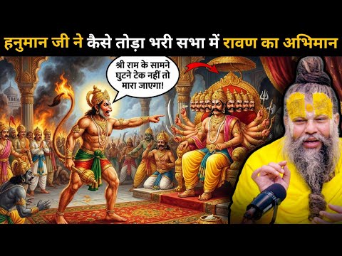 हनुमान जी ने कैसे तोड़ा भरी सभा में रावण का अहंकार और कैसे जला डाला पूरी लंका को 🤯 लंका दहन लीला