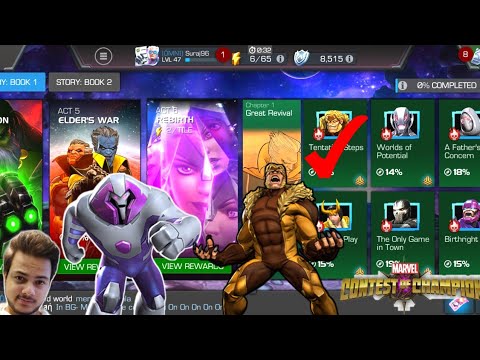 CAVALIER JOURNEY ACT 6.1.1(TENTATIVE STEPS) EASY COMPLETION | MARVEL CONTEST OF CHAMPIONS IN HINDI |