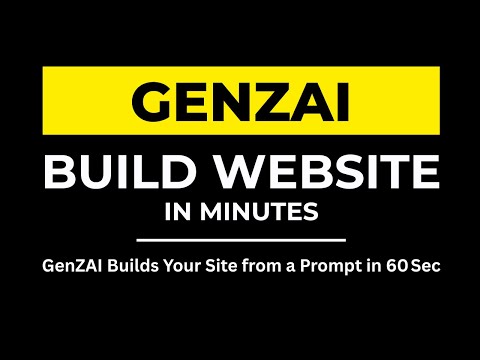 Build Production-Ready Websites with GenZai (Prompt → Live in Minutes)
