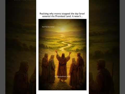 Why Manna Stopped the Day Israel Entered the Promised Land 🌾 #shorts