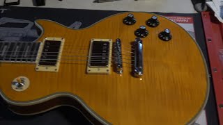 Video thumbnail for Chibson gets Seymour Duncan Saturday Night Special Pickups + Closeup Inspection & Setup by Green461