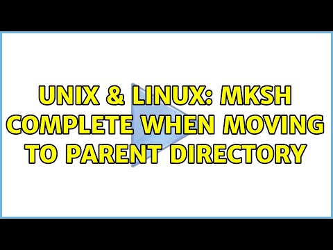 Unix & Linux: mksh complete when moving to parent directory